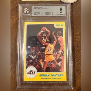 1985-86 Star Adrian Dantley #138 Beckett 9 Utah Jazz